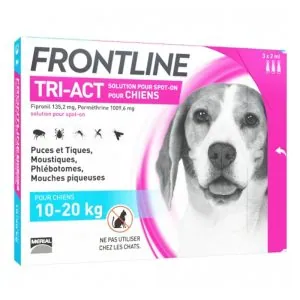 frontline tri-act m caini 10-20kg