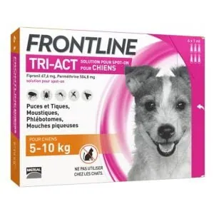 frontline tri-act s caini 5-10kg