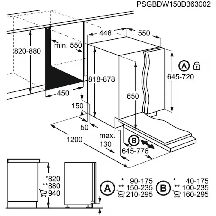 dimensiuni Electrolux EEA71210L