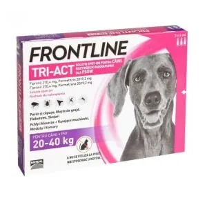 frontline tri-act l caini 20-40kg